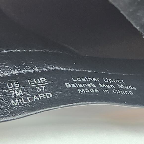 Sam Edelman Women Millard Black Leather Ankle Boot Bootie Size 7 M Zip Heeled - Picture 5 of 10